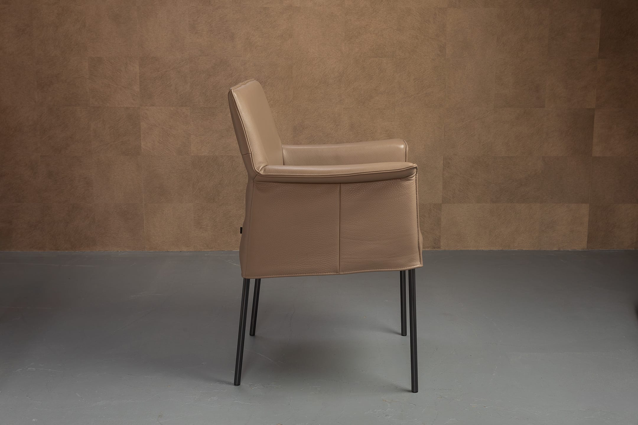 Design On Stock Gola Stoel Alamo Taupe Set Van 3 Stuks - Afbeelding 3