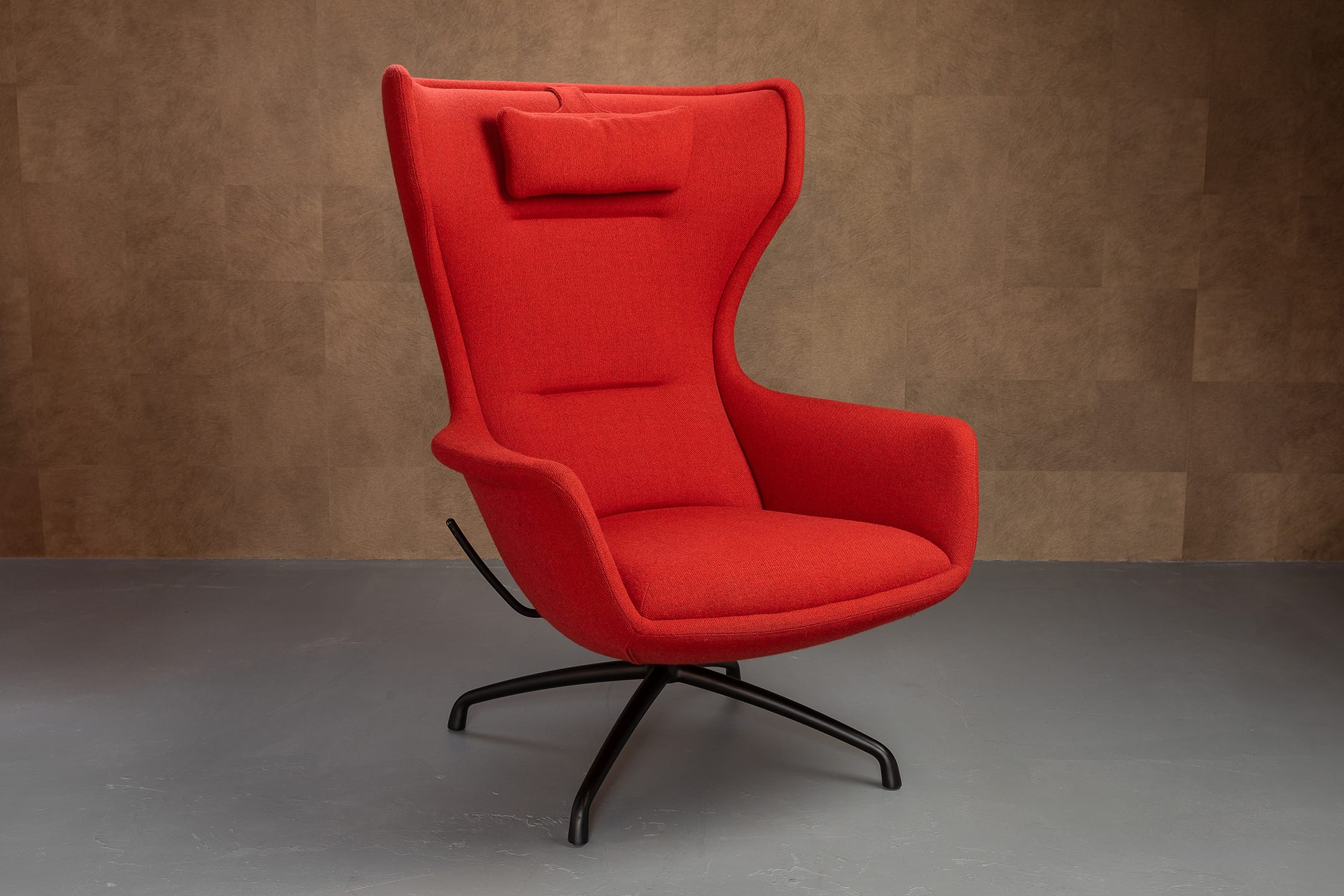 Eyye Puuro Fauteuil Ploegwool Pomegranate