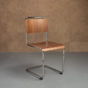 Dutch Originals Gispen Classic 101 XL Stoel Noten Hout Set Van 4