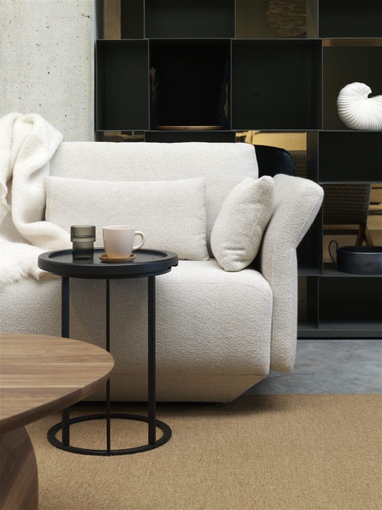 Qliv To Be Served Bijzettafel Zwart Eiken Diameter 40cm - Afbeelding 2