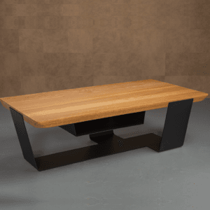 Qliv Crossings Salontafel Eiken Incl. Lectuurbak