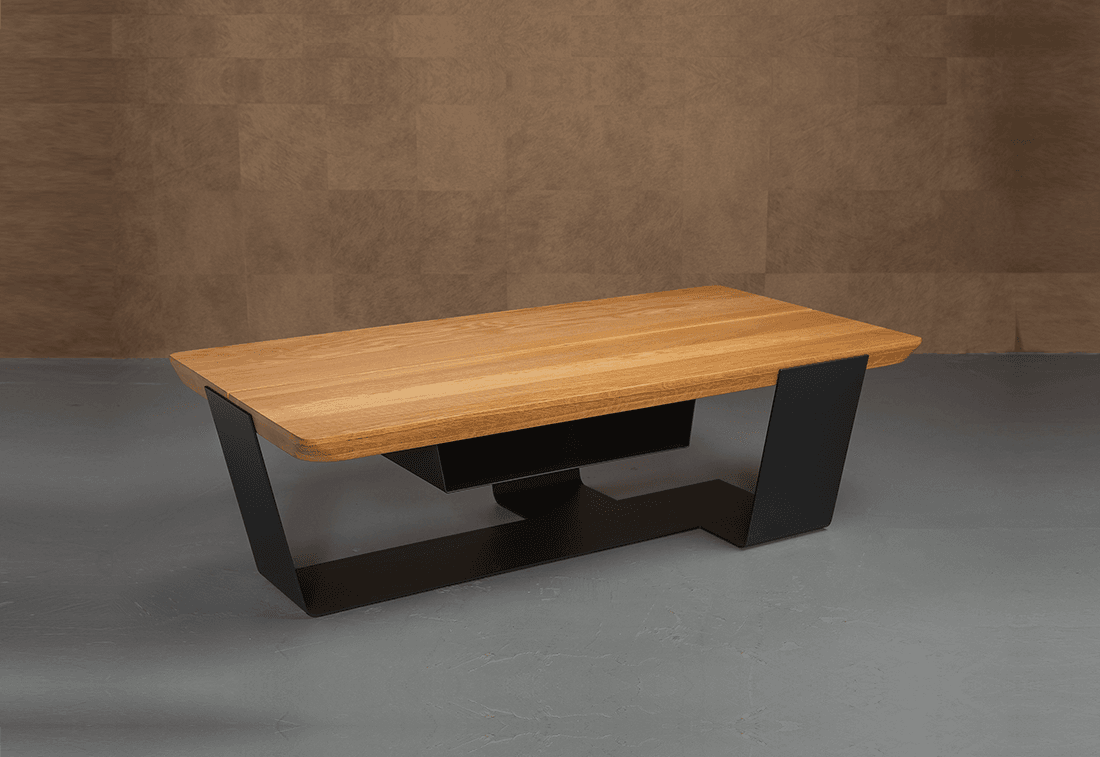 Qliv Crossings Salontafel Eiken Incl. Lectuurbak