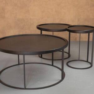 Qliv To Be Served Salontafel Zwart Diameter 85cm